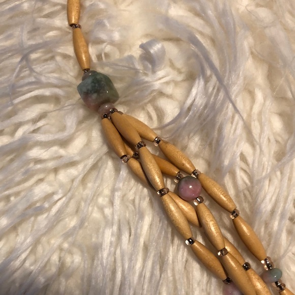 Multi-Strand Beaded Necklace - Picture 2 of 4